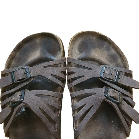 Womens Brown Birkenstock Sandals Size 37 Granada 6-6.5 - Picture 2 of 4